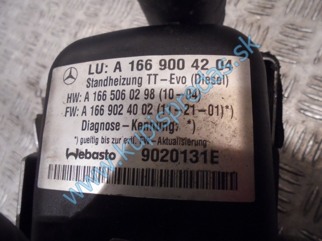 Nezávislé kúrenie Webasto MERCEDES ML W166  